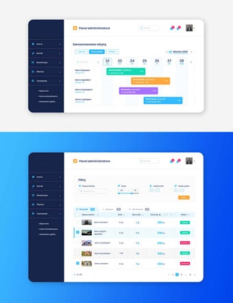 Projekt aplikacji internetowej, system rezerwacji noclegów online.