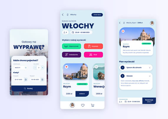 Tworzenie aplikacji mobilnych: Projekt aplikacji dla biura podróży