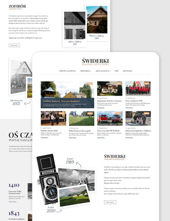 Portal internetowy, strona www dla miejscowości Świderki