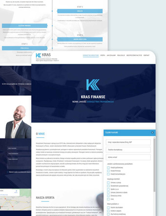 Strona internetowa dla doradcy finansowego, kredytowego