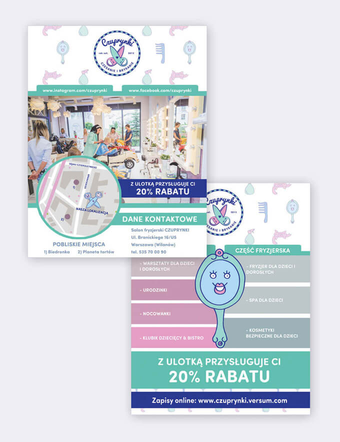 Projekt plakatu dla barbera