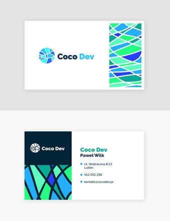 Projekt wizytówki dla branży IT